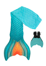 Lade das Bild in den Galerie-Viewer, Meerjungfrauen-Schwanzflosse aus recyceltem Stoff für Erwachsene