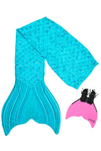 Lade das Bild in den Galerie-Viewer, Meerjungfrauen-Flosse aus recyceltem Stoff für Kinder und Jugendliche