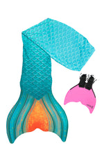 Lade das Bild in den Galerie-Viewer, Meerjungfrauen-Flosse aus recyceltem Stoff für Kinder und Jugendliche