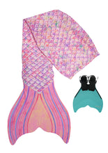 Lade das Bild in den Galerie-Viewer, Meerjungfrauen-Schwanzflosse aus recyceltem Stoff für Erwachsene