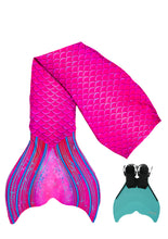 Lade das Bild in den Galerie-Viewer, Meerjungfrauen-Schwanzflosse aus recyceltem Stoff für Erwachsene