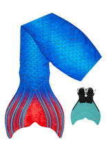 Lade das Bild in den Galerie-Viewer, Meerjungfrauen-Schwanzflosse aus recyceltem Stoff für Erwachsene