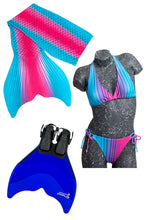 Lade das Bild in den Galerie-Viewer, Nixenflosse in türkis und pink