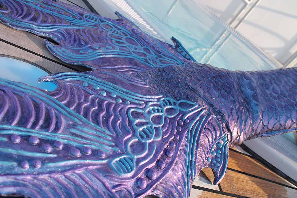 Eine Meerjungfrau Flosse aus Silikon - Mermaid Kat – Mermaid Kat Shop Deutschland