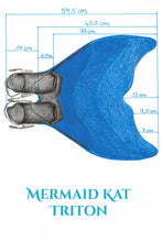 Lade das Bild in den Galerie-Viewer, Meerjungfrau-Monoflosse - Mermaid Kat Triton - Maße
