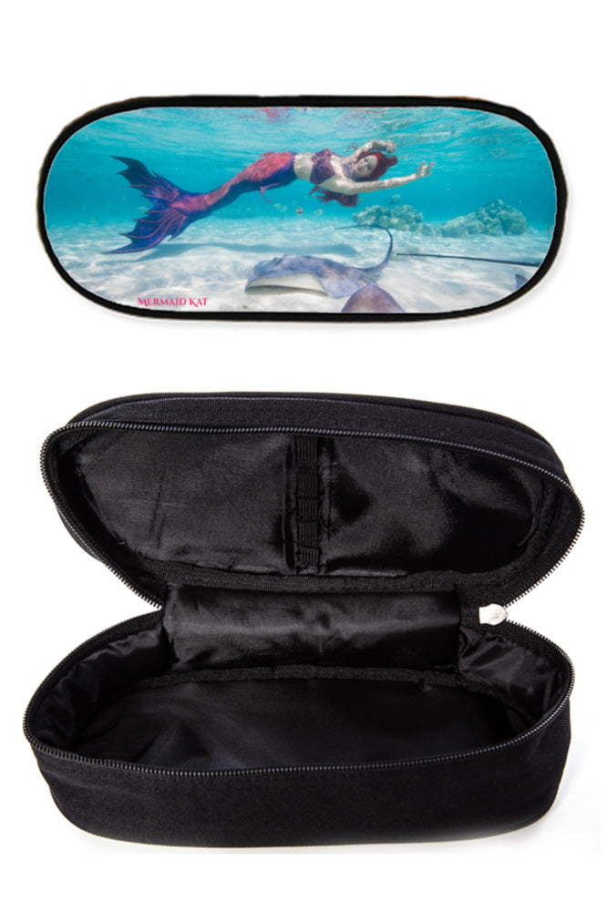 Etui, Schminktasche mit Meerjungfrau - Mermaid Kat