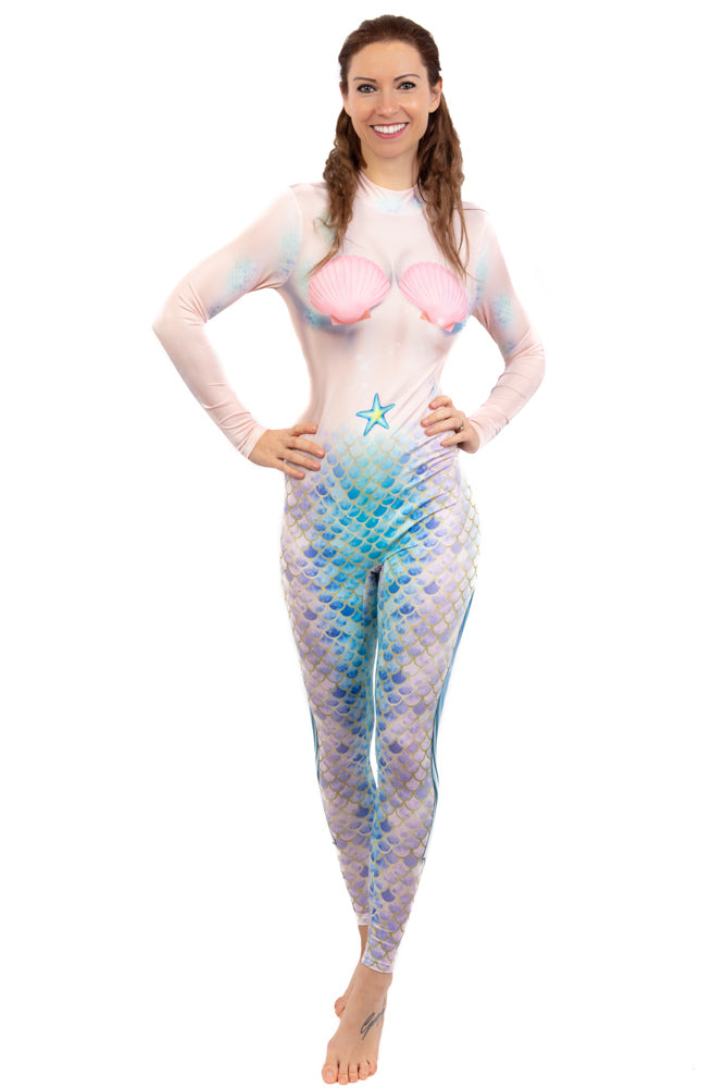 Meerjungfrauenkostüm Für Damen – Langer Rock Mit Schwanz-Design, Hohe Taille, Aus Polyester, Für Halloween & Cosplay