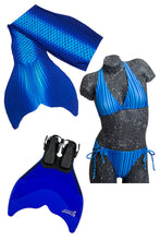 Lade das Bild in den Galerie-Viewer, Meerjungfrauenkostüm zum Schwimmen in blau
